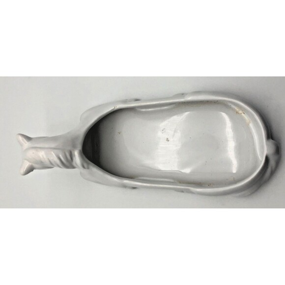 Horse Shaped Bathroom Soap Plant Tray White Porcelain - Picture 2 of 5